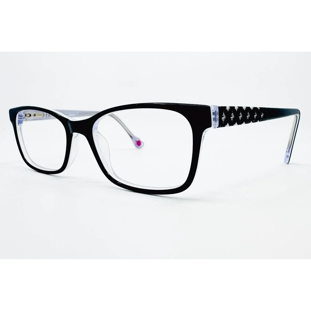 Hot Kiss Eyeglasses Womens Black Pre-owned HK96 BLK 51-17-135